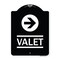 Signmission Valet Right Arrow Heavy-Gauge Aluminum Architectural Sign, 24" x 18", BW-1824-22743 A-DES-BW-1824-22743 - alternate 1